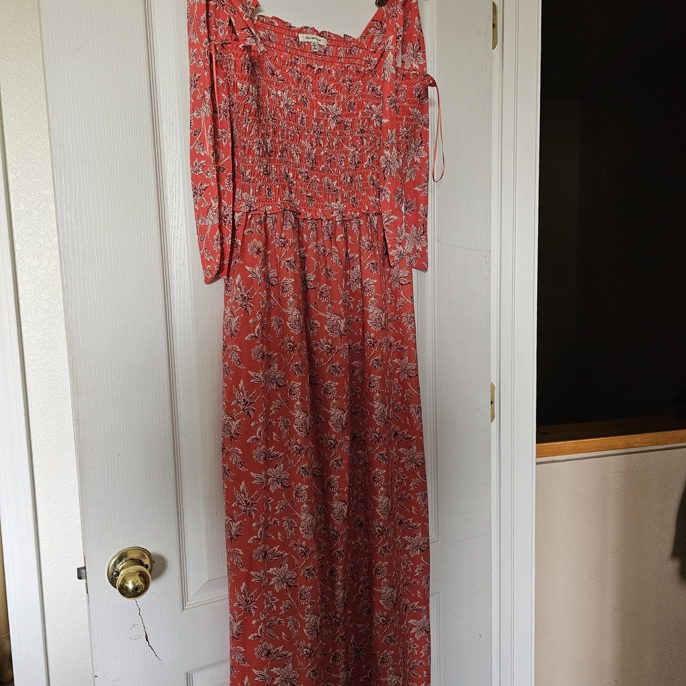 Floral Red Maxi Dress